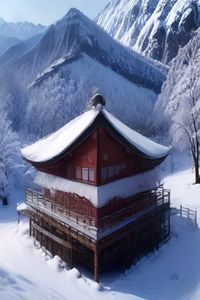 动作冒险电影推荐封面，雪山峭壁上攀岩者特写，极限运动与壮阔自然背景