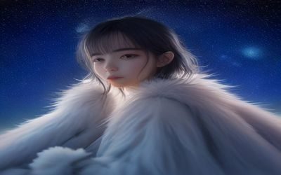 欧美科幻电影封面，深空星云背景下宇宙飞船特写，蓝紫色冷色调，科技感十足