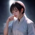 陈雨薇编辑头像，年轻女性，活泼表情，动漫与日韩影视内容专家